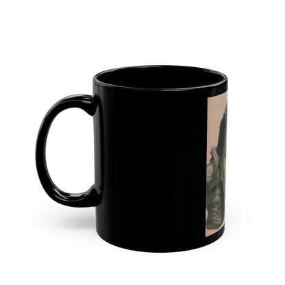 Lori Nelson #226 - Vintage B&W 3.75x5 Head Shot Circa 1950's (Vintage Female Icon) Black Coffee Mug-Go Mug Yourself
