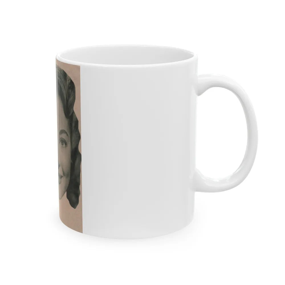 Lori Nelson #226 - Vintage B&W 3.75x5 Head Shot Circa 1950's (Vintage Female Icon) White Coffee Mug-Go Mug Yourself