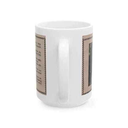 Lori Nelson #228 - Vintage B&W 3x7.25 50's Era Magazine Dry Skin Advertisement featuring, Lori B&W Glamour Photo (Vintage Female Icon) White Coffee Mug - Go Mug Yourself