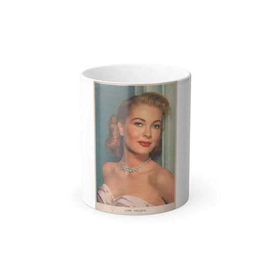 Lori Nelson #229 - Vintage Color 4x6 Glamour Portrait Postcard (Vintage Female Icon) Color Changing Mug 11oz 11oz - Go Mug Yourself
