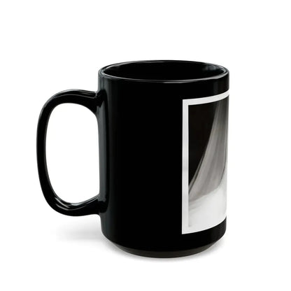 Lori Nelson #230 - Negative Struck 80's or 90's Re-Print 8x10 1950's B&W of Upper Body Glamour Photo (Vintage Female Icon) Black Coffee Mug - Go Mug Yourself