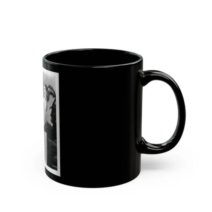 Lori Nelson #231 - Irving Klaw Negative Struck 8x10 1950's 1 Piece Swimsuit Pin-Up Cheesecake Photo (Vintage Female Icon) Black Coffee Mug - Go Mug Yourself