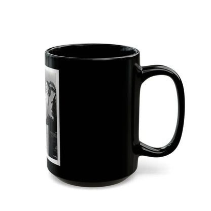 Lori Nelson #231 - Irving Klaw Negative Struck 8x10 1950's 1 Piece Swimsuit Pin-Up Cheesecake Photo (Vintage Female Icon) Black Coffee Mug - Go Mug Yourself
