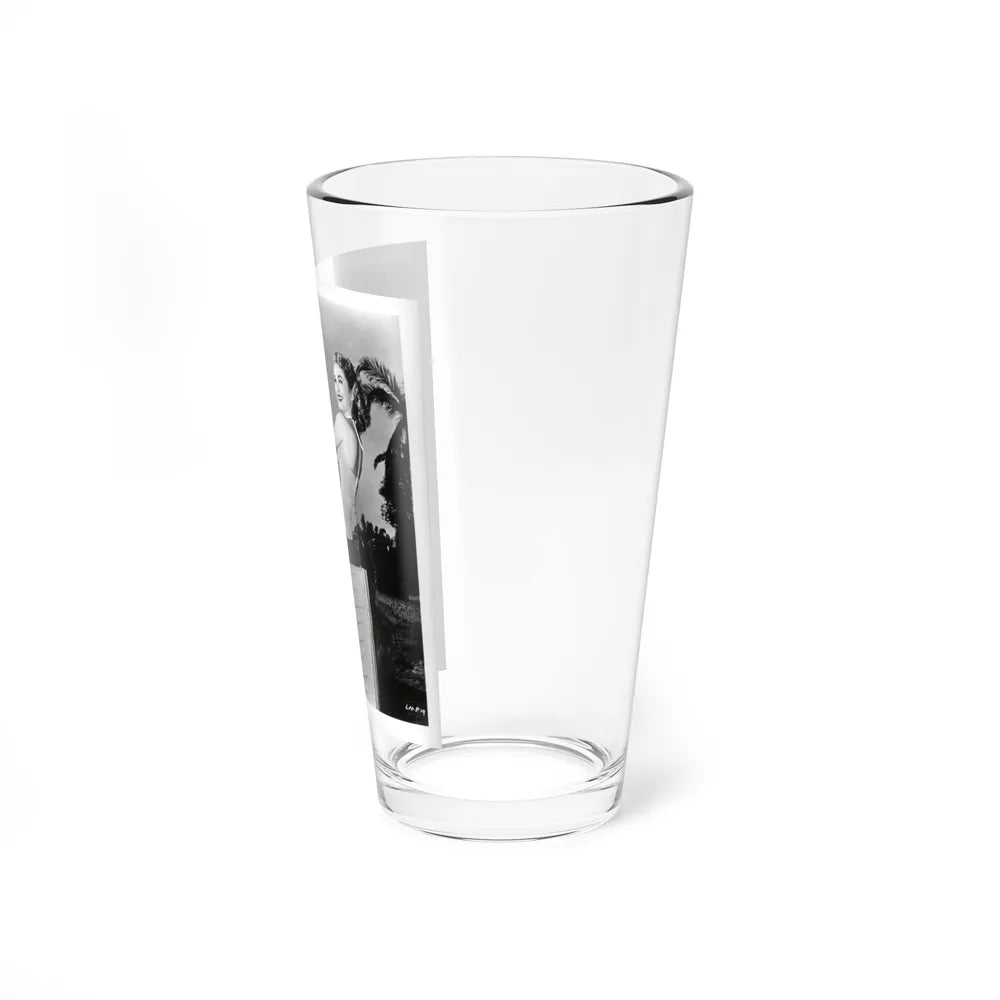 Lori Nelson #231 - Irving Klaw Negative Struck 8x10 1950's 1 Piece Swimsuit Pin-Up Cheesecake Photo (Vintage Female Icon) Pint Glass 16oz - Go Mug Yourself