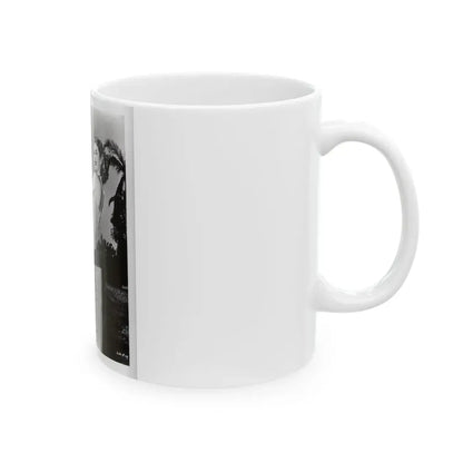 Lori Nelson #231 - Irving Klaw Negative Struck 8x10 1950's 1 Piece Swimsuit Pin-Up Cheesecake Photo (Vintage Female Icon) White Coffee Mug - Go Mug Yourself