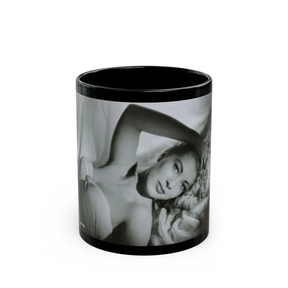 Lori Nelson #232 (Vintage Female Icon) Black Coffee Mug-11oz-Go Mug Yourself