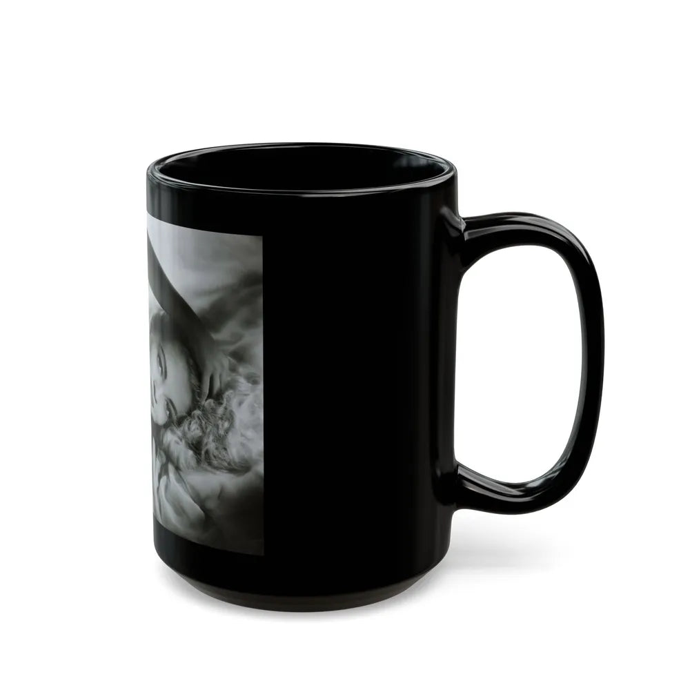 Lori Nelson #232 (Vintage Female Icon) Black Coffee Mug-Go Mug Yourself