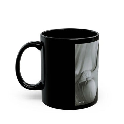 Lori Nelson #232 (Vintage Female Icon) Black Coffee Mug-Go Mug Yourself