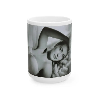 Lori Nelson #232 (Vintage Female Icon) White Coffee Mug 15oz - Go Mug Yourself