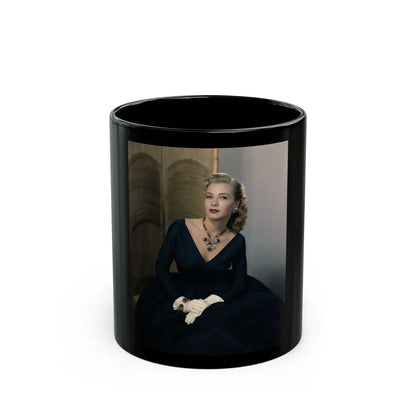 Lori Nelson #233 (Vintage Female Icon) Black Coffee Mug-11oz-Go Mug Yourself