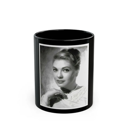 Lori Nelson #234 (Vintage Female Icon) Black Coffee Mug-11oz-Go Mug Yourself