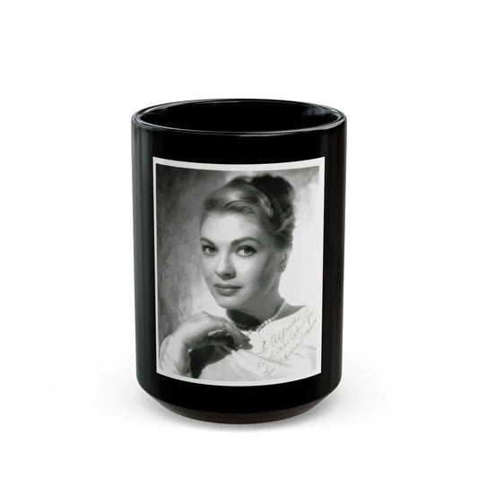 Lori Nelson #234 (Vintage Female Icon) Black Coffee Mug-15oz-Go Mug Yourself