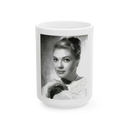 Lori Nelson #234 (Vintage Female Icon) White Coffee Mug 15oz - Go Mug Yourself