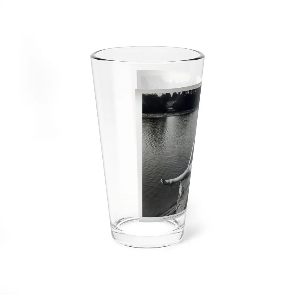 Lori Nelson #236 - 8x10 1-Piece Swimsuit B&W Cheesecake Vintage Pin-Up Photo from 7-11-1952 1 (Vintage Female Icon) Pint Glass 16oz - Go Mug Yourself