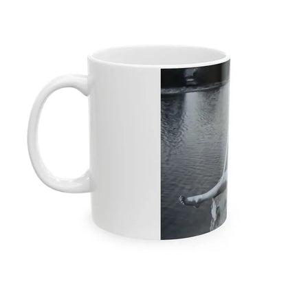 Lori Nelson #236 - 8x10 1-Piece Swimsuit B&W Cheesecake Vintage Pin-Up Photo from 7-11-1952 2 (Vintage Female Icon) White Coffee Mug - Go Mug Yourself