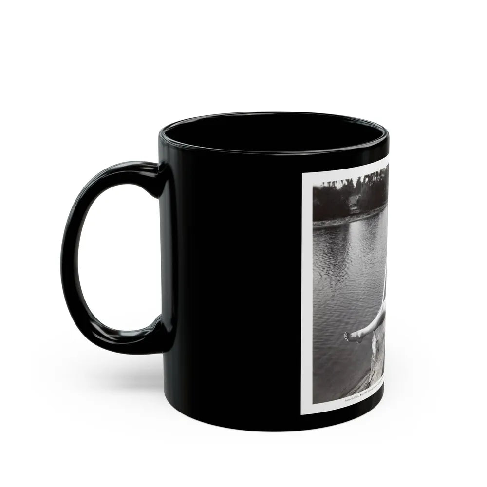 Lori Nelson #236 - 8x10 1-Piece Swimsuit B&W Cheesecake Vintage Pin-Up Photo from 7-11-1952 3 (Vintage Female Icon) Black Coffee Mug-Go Mug Yourself