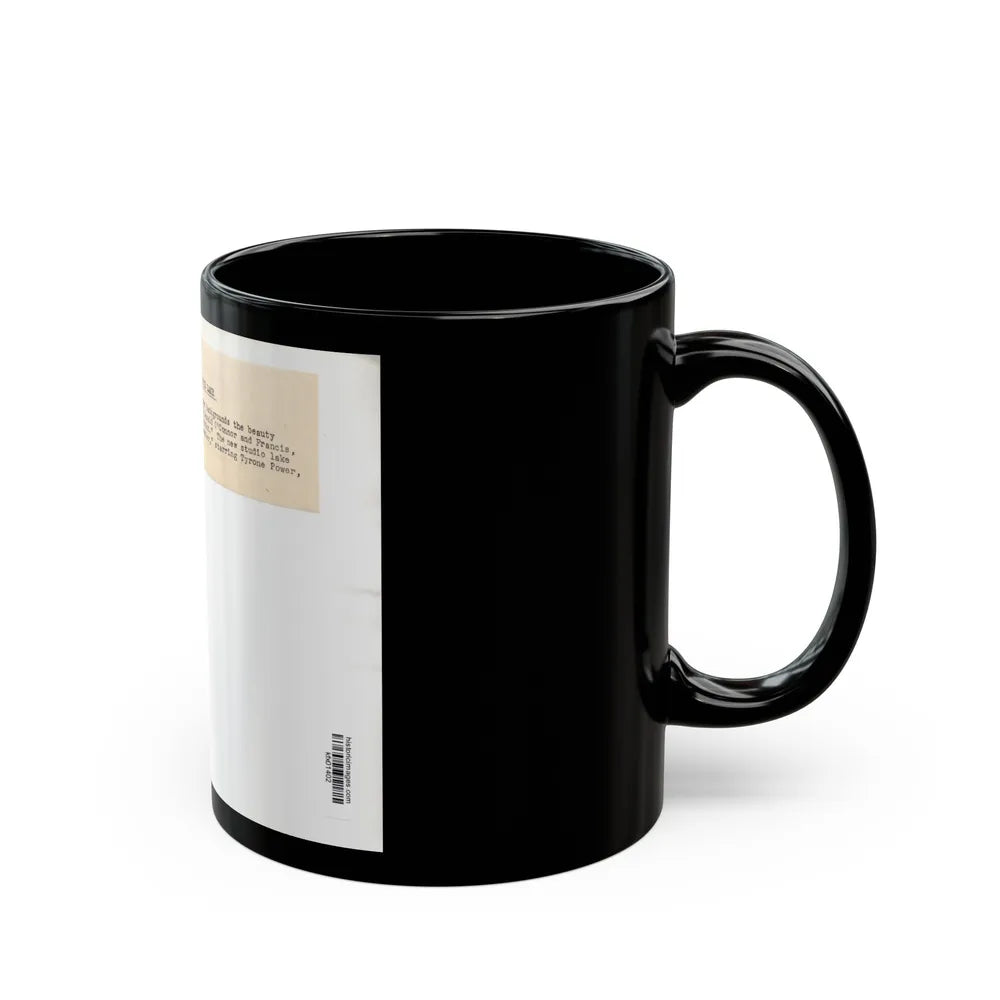 Lori Nelson #236 - 8x10 1-Piece Swimsuit B&W Cheesecake Vintage Pin-Up Photo from 7-11-1952 4 (Vintage Female Icon) Black Coffee Mug-Go Mug Yourself