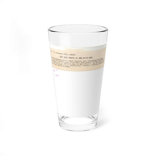 Lori Nelson #236 - 8x10 1-Piece Swimsuit B&W Cheesecake Vintage Pin-Up Photo from 7-11-1952 4 (Vintage Female Icon) Pint Glass 16oz 16oz - Go Mug Yourself