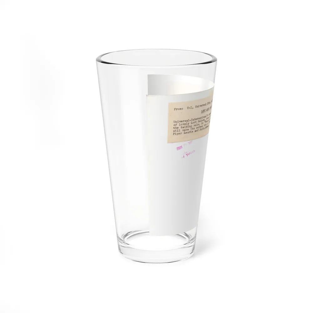 Lori Nelson #236 - 8x10 1-Piece Swimsuit B&W Cheesecake Vintage Pin-Up Photo from 7-11-1952 4 (Vintage Female Icon) Pint Glass 16oz - Go Mug Yourself