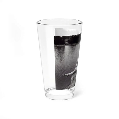 Lori Nelson #236 - 8x10 1-Piece Swimsuit B&W Cheesecake Vintage Pin-Up Photo from 7-11-1952 (Vintage Female Icon) Pint Glass 16oz - Go Mug Yourself