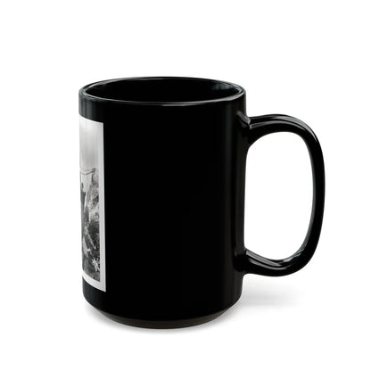 Lori Nelson #237 - 8x10 1-Piece Swimsuit B&W Cheesecake Vintage Pin-Up Photo with Paddle from 1952 (Vintage Female Icon) Black Coffee Mug-Go Mug Yourself