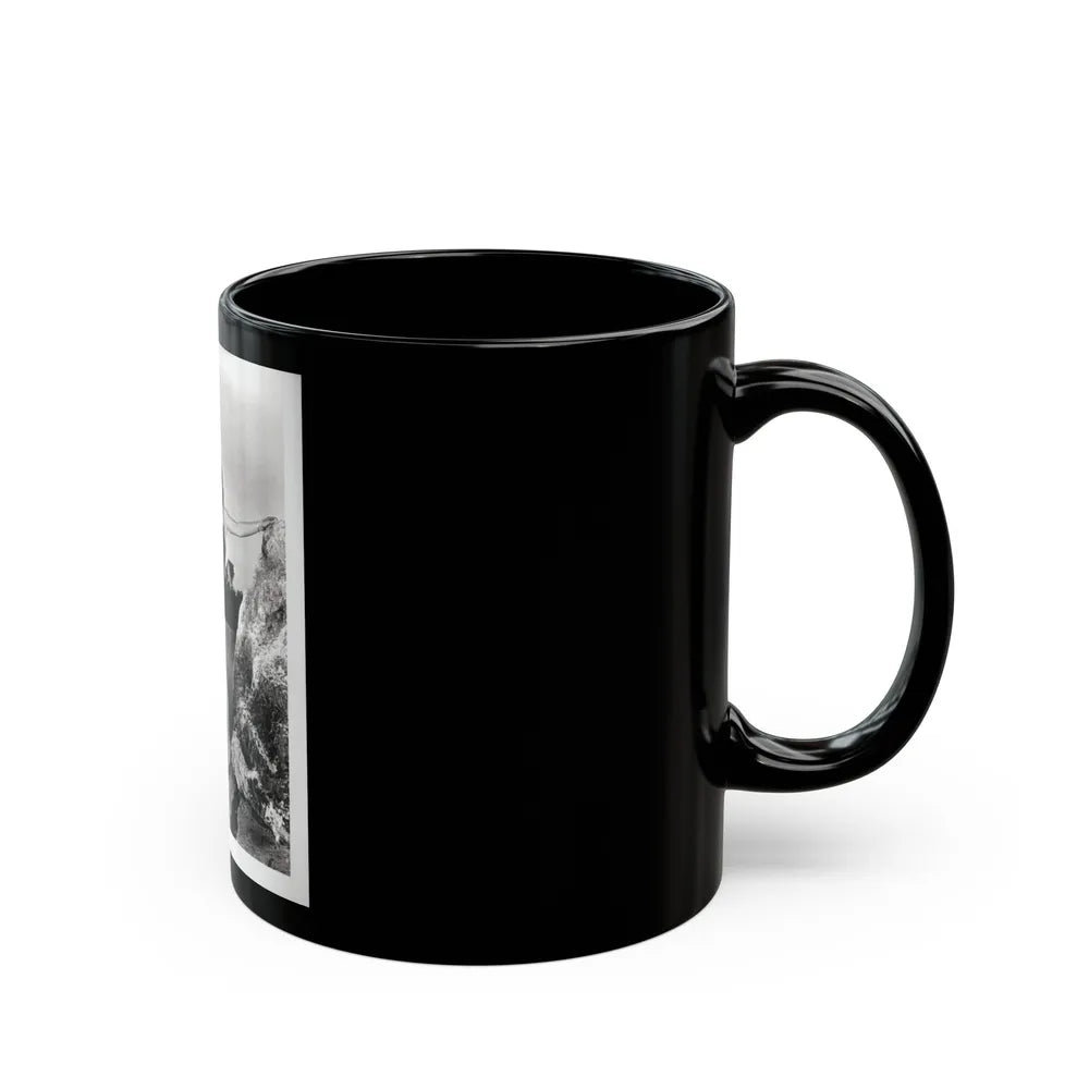 Lori Nelson #237 - 8x10 1-Piece Swimsuit B&W Cheesecake Vintage Pin-Up Photo with Paddle from 1952 (Vintage Female Icon) Black Coffee Mug-Go Mug Yourself