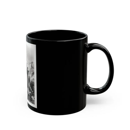 Lori Nelson #237 - 8x10 1-Piece Swimsuit B&W Cheesecake Vintage Pin-Up Photo with Paddle from 1952 (Vintage Female Icon) Black Coffee Mug-Go Mug Yourself
