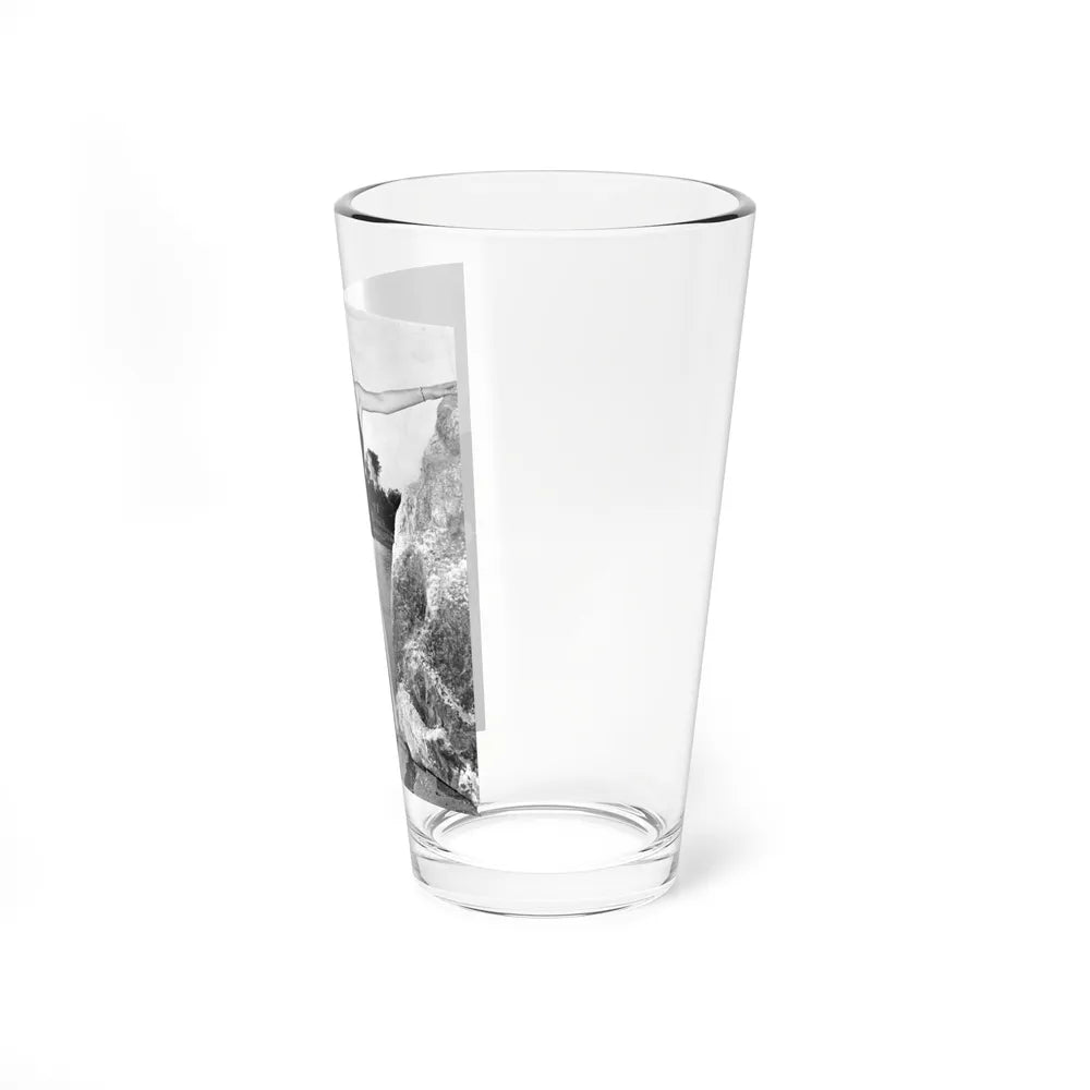 Lori Nelson #238 - 8x10 1-Piece Swimsuit B&W Cheesecake Vintage Pin-Up Photo with Paddle from 1952 (Vintage Female Icon) Pint Glass 16oz - Go Mug Yourself