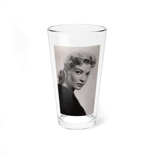 Lori Nelson #239 - 3.5x5.5 Upper Body B&W Glamour Headshot Photo on Postcard from 1956 (Vintage Female Icon) Pint Glass 16oz 16oz - Go Mug Yourself