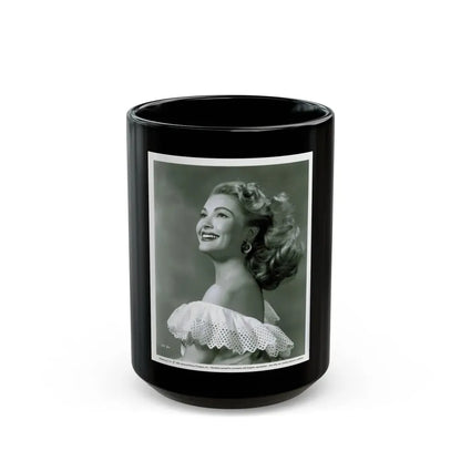 Lori Nelson #32 (Vintage Female Icon) Black Coffee Mug 15oz - Go Mug Yourself