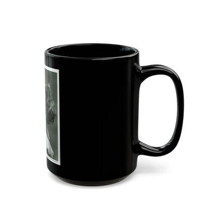 Lori Nelson #32 (Vintage Female Icon) Black Coffee Mug-Go Mug Yourself