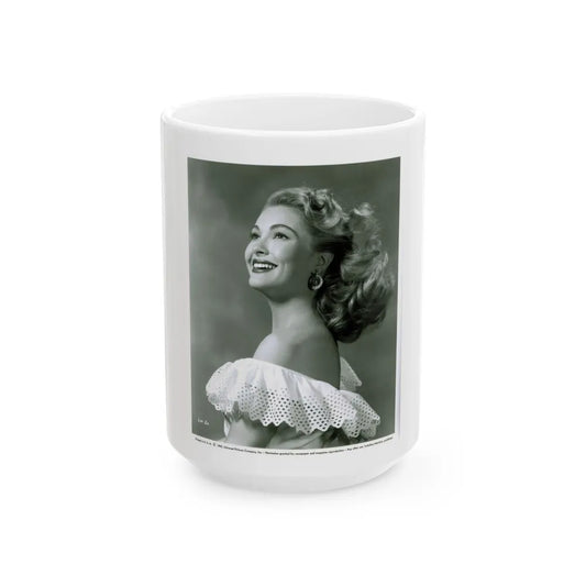 Lori Nelson #32 (Vintage Female Icon) White Coffee Mug-15oz-Go Mug Yourself