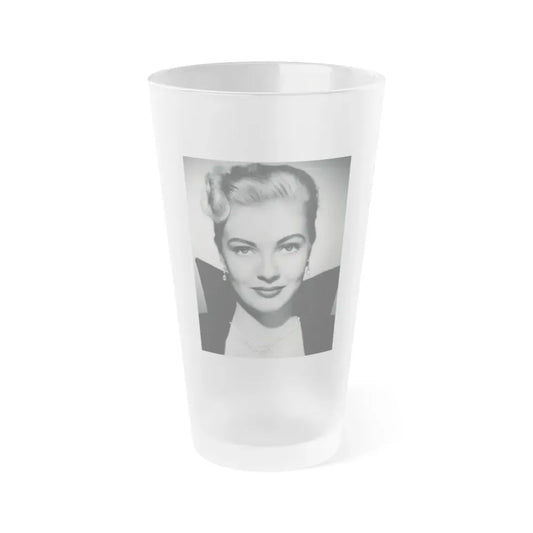 Lori Nelson #39 1 (Vintage Female Icon) Frosted Pint Glass 16oz 16oz Frosted - Go Mug Yourself