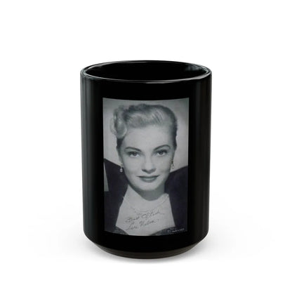 Lori Nelson #39 (Vintage Female Icon) Black Coffee Mug-15oz-Go Mug Yourself