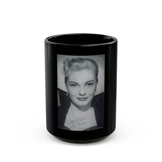 Lori Nelson #39 (Vintage Female Icon) Black Coffee Mug-15oz-Go Mug Yourself