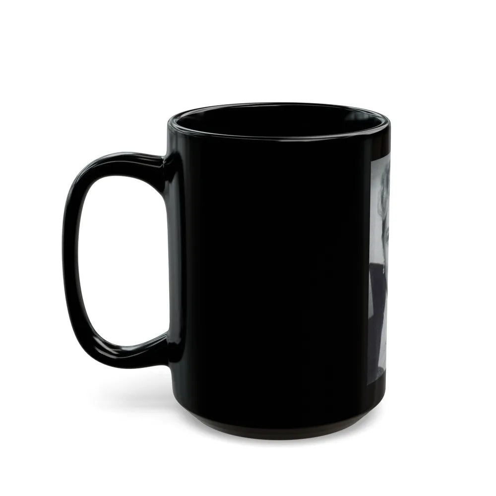 Lori Nelson #39 (Vintage Female Icon) Black Coffee Mug-Go Mug Yourself