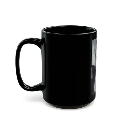 Lori Nelson #39 (Vintage Female Icon) Black Coffee Mug-Go Mug Yourself