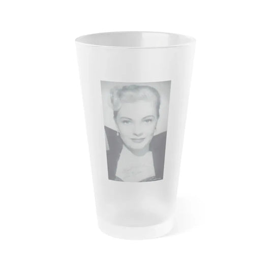 Lori Nelson #39 (Vintage Female Icon) Frosted Pint Glass 16oz 16oz Frosted - Go Mug Yourself