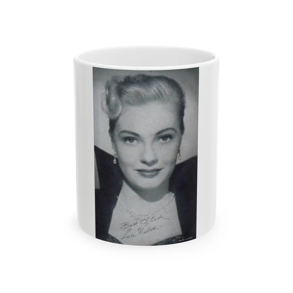 Lori Nelson #39 (Vintage Female Icon) White Coffee Mug-11oz-Go Mug Yourself
