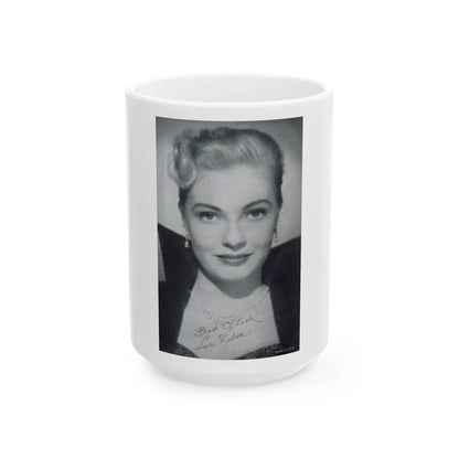 Lori Nelson #39 (Vintage Female Icon) White Coffee Mug-15oz-Go Mug Yourself