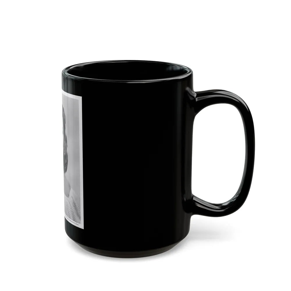 Lori Nelson #40 (Vintage Female Icon) Black Coffee Mug-Go Mug Yourself