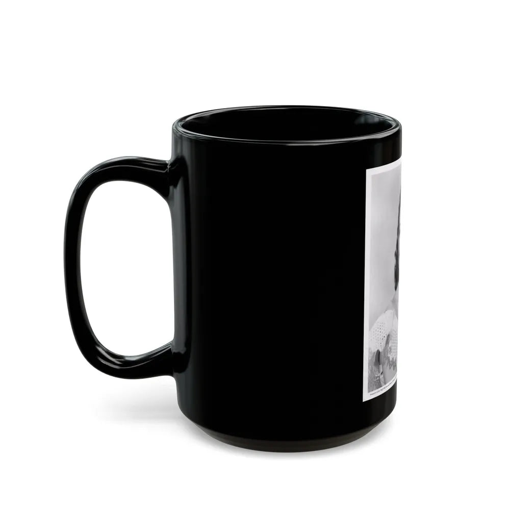 Lori Nelson #40 (Vintage Female Icon) Black Coffee Mug-Go Mug Yourself