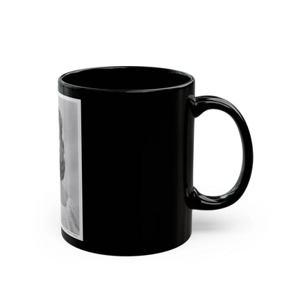 Lori Nelson #40 (Vintage Female Icon) Black Coffee Mug-Go Mug Yourself