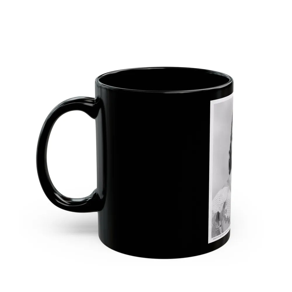 Lori Nelson #40 (Vintage Female Icon) Black Coffee Mug-Go Mug Yourself