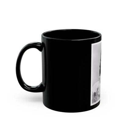 Lori Nelson #40 (Vintage Female Icon) Black Coffee Mug-Go Mug Yourself