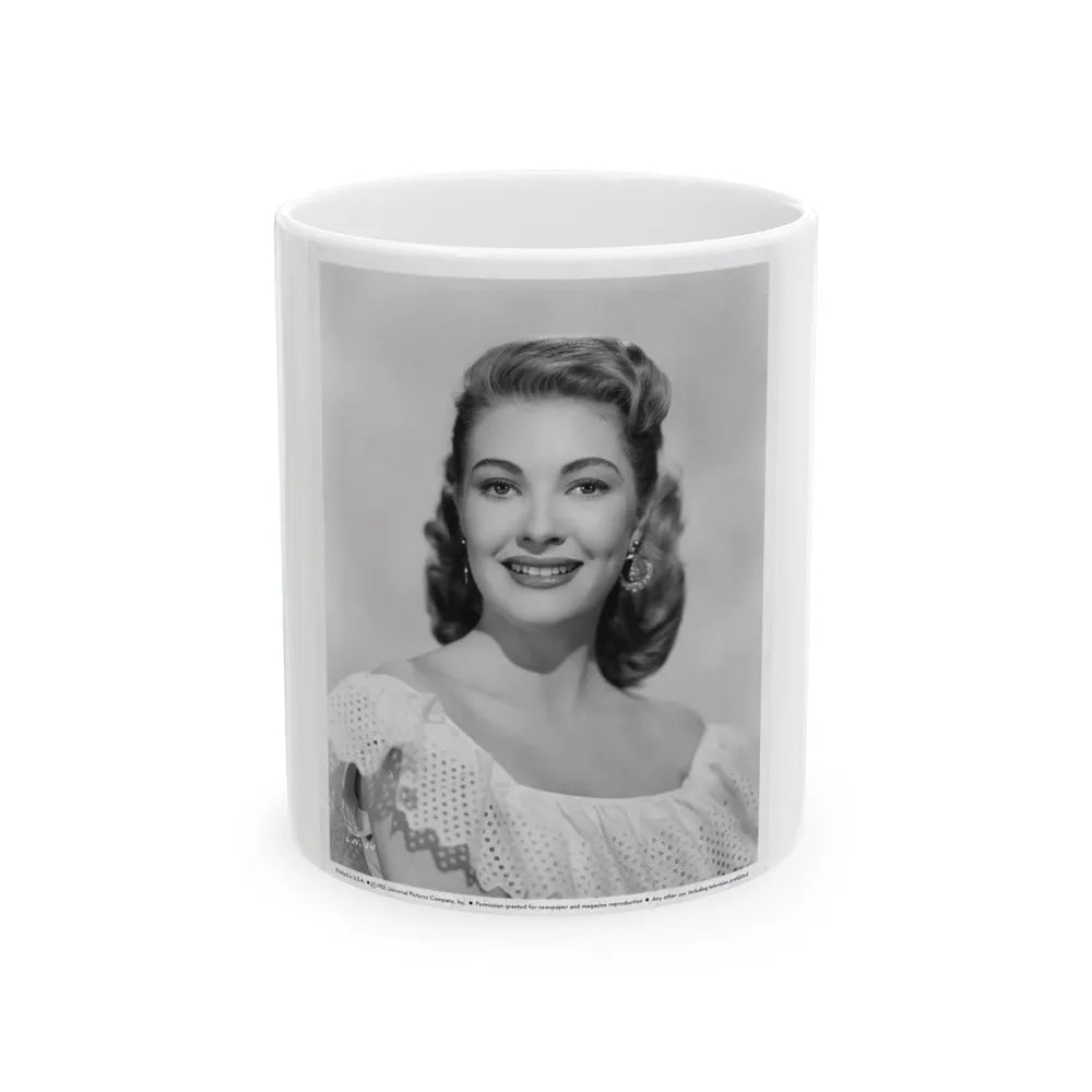 Lori Nelson #40 (Vintage Female Icon) White Coffee Mug-11oz-Go Mug Yourself