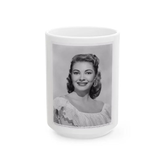 Lori Nelson #40 (Vintage Female Icon) White Coffee Mug-15oz-Go Mug Yourself