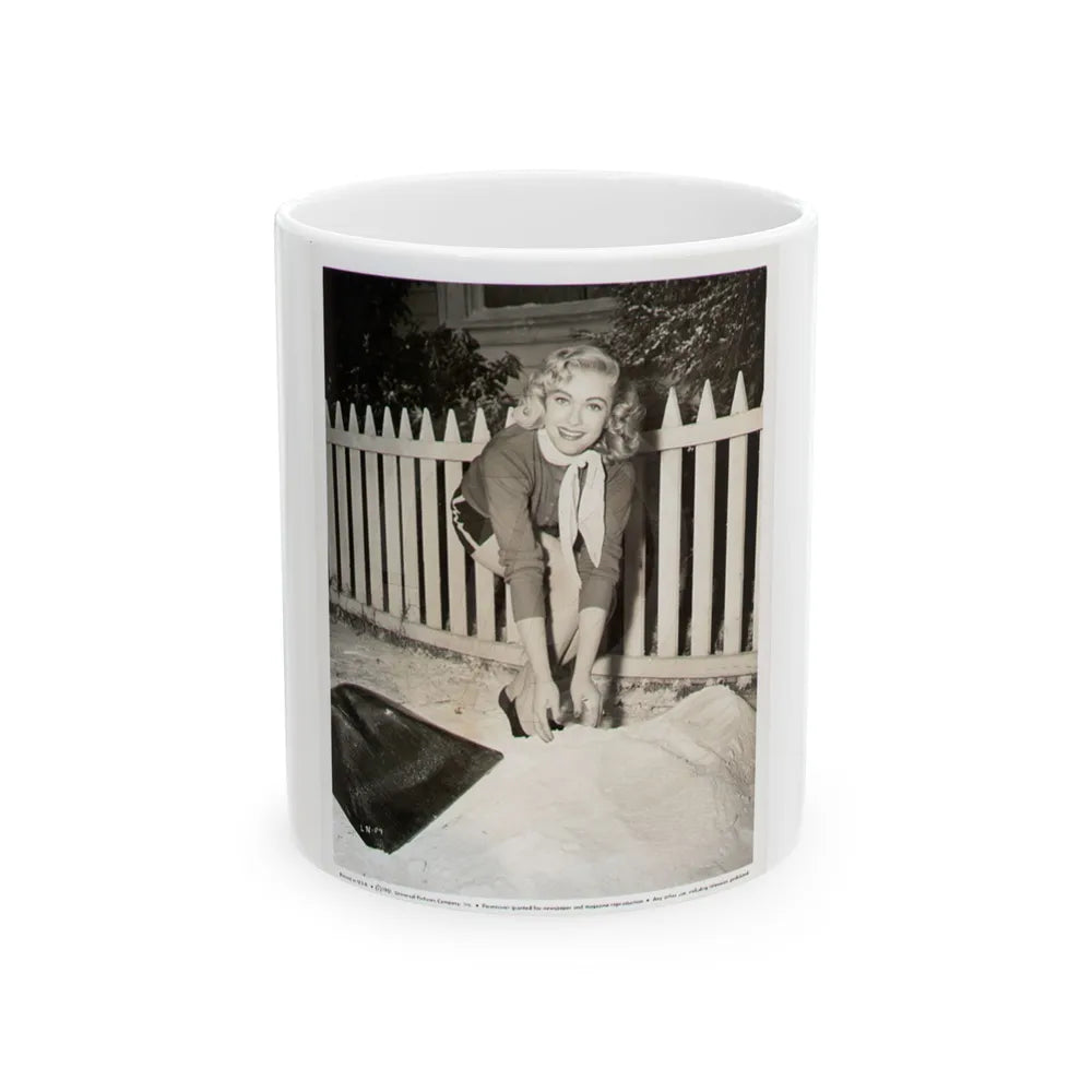 Lori Nelson #44 (Vintage Female Icon) White Coffee Mug-11oz-Go Mug Yourself