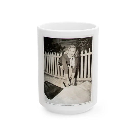 Lori Nelson #44 (Vintage Female Icon) White Coffee Mug-15oz-Go Mug Yourself