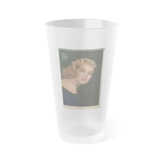 Lori Nelson #48 - (Vintage Female Icon) Frosted Pint Glass 16oz 16oz Frosted - Go Mug Yourself